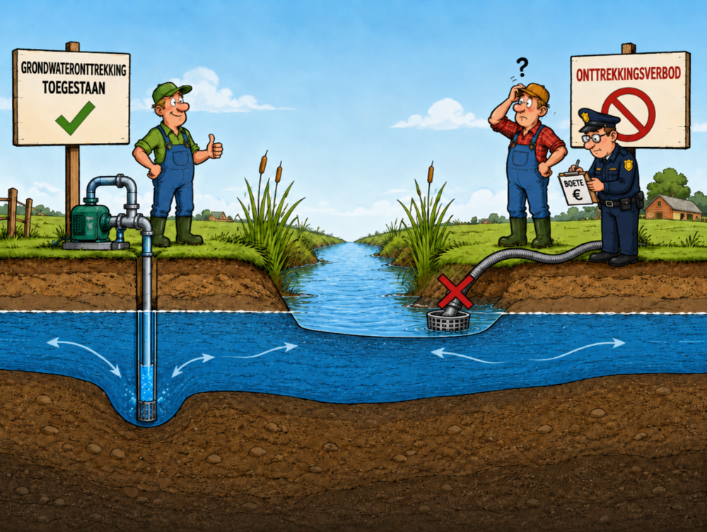 Grondwaterwinningen in tijden van droogte